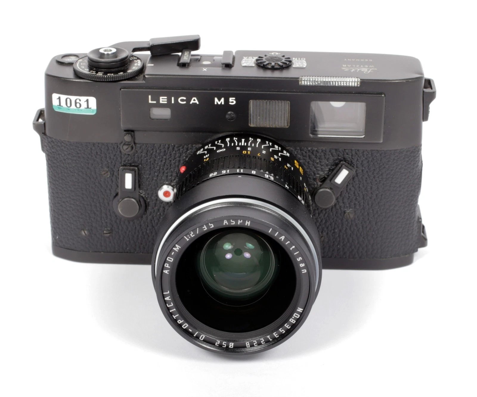 Leica M5 3ラグ Leica M5 3 lug 35mm camera with NEW 35mm F2 ASPH lens #1061 CLA +